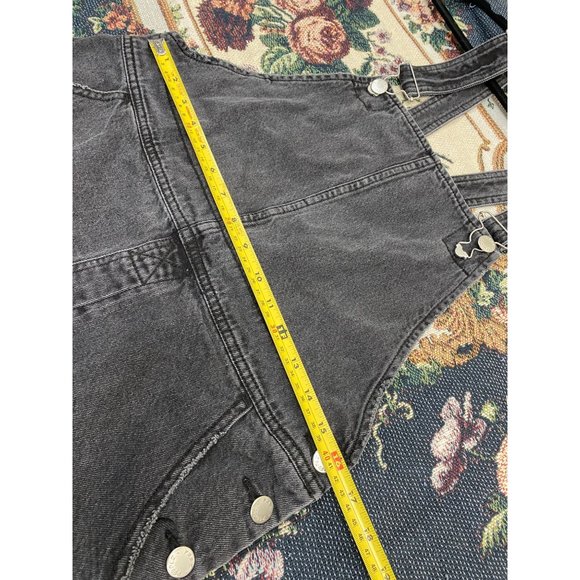🖤Free People Black Overalls with Distressed Hem - Picture 13 of 15